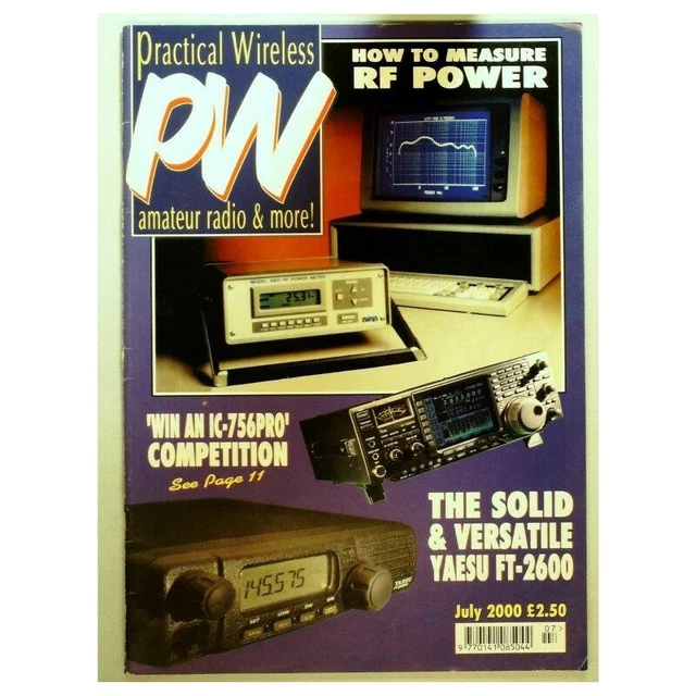 PRACTICAL WIRELESS MAGAZINE July 2000 mbox551 Measure RF Power £3.95 ...