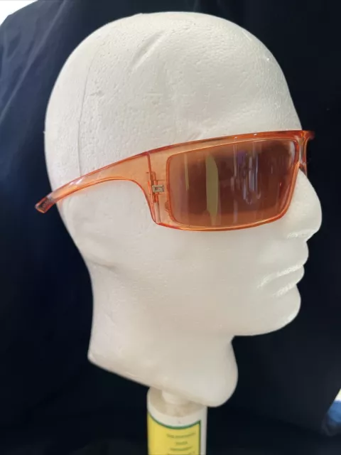 GUCCI GG 1497/S QA2 Orange Shield Sunglasses Made in Italy Club/Disco/Punk Style 3