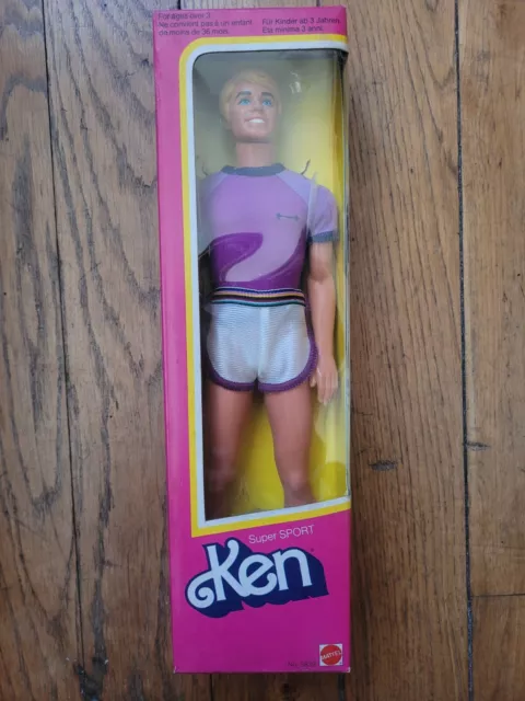 Barbie. Ken Super Sport 1982. Tres Bon Etat. Jamais Sortie Boite ++