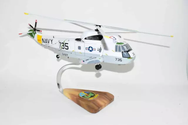 Sikorsky® SH-3 SEA KING™, HS-11 Dragon Slayers (1977), 16" Mahogany Scale Model