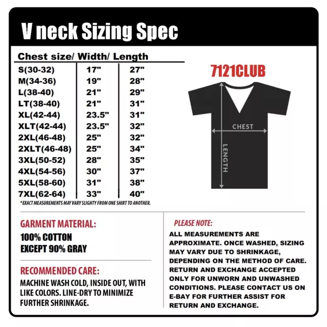 Pro Club Men V Neck T Shirt Camo Tee Proclub Plain Short Sleeve Big & Tall S-7Xl 2