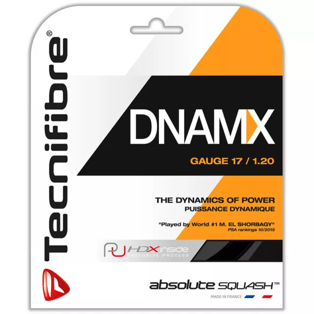 Tecnifibre Dnamx Squash Saiten-Set (erhältlich in 3 Gauge)