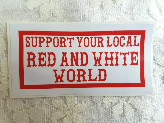 SUPPORT 81 WORLD HELLS ANGELS ENGLAND Rectangle World Sticker BIG RED MACHINE