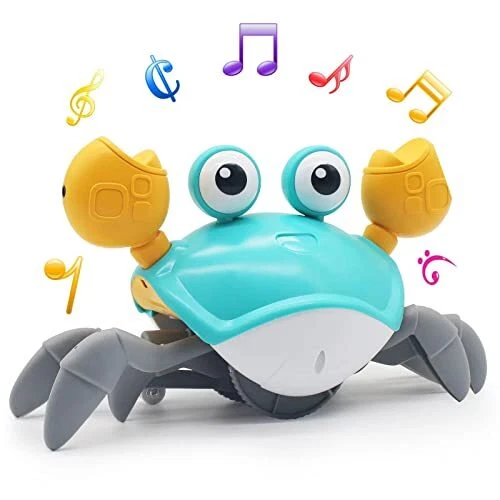 Crawling Crab Baby ToyTummy Time ToysElectric Dancing Crab Toy for Kids with ...