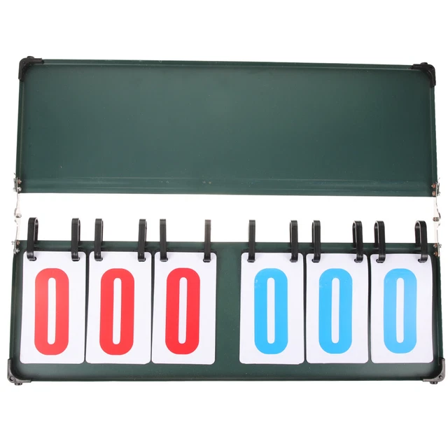 Aluminum Alloy Tennis Score Keeper Volleyball Flip Scoreboard