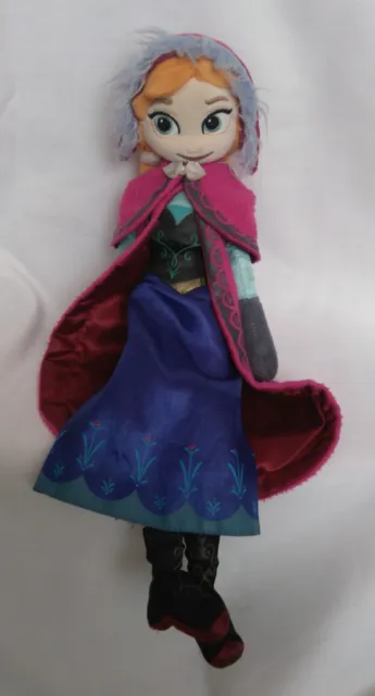 Disney Store Frozen Anna Plush Soft Toy Girl Doll Female TV Film Character 32 cm