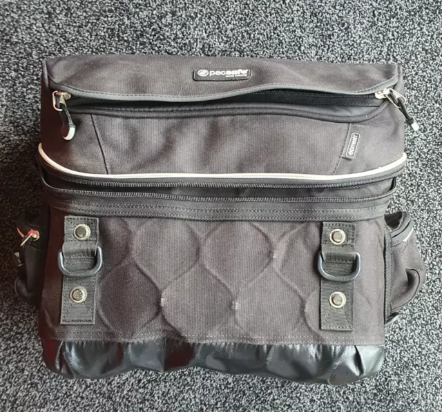 PacSafe Tailsafe Exomesh Borsa da moto nera antifurto