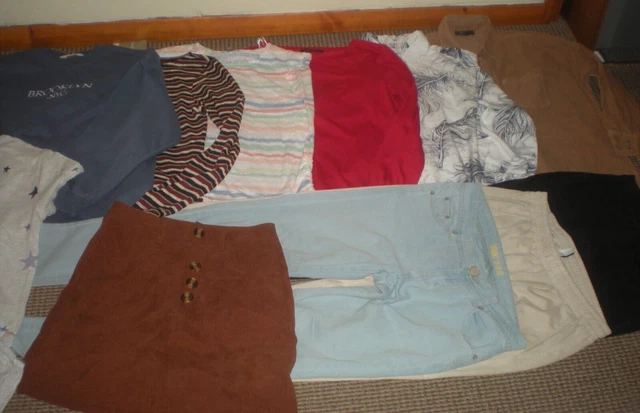 Bundle Girls Clothes age 15-16yrs Jeans Tops Sweatshirt  PJ's  Skirt  Zara  Next
