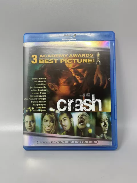 Crash (Blu-ray, 2004) Sandra Bullock, Don Cheadle, Matt Dillon, Brendan Fraser