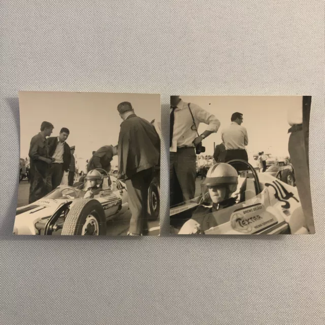 Vintage Racing Car Photo Photograph Print Lot of 2- Tag AL17313