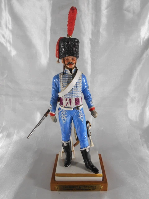 Figurine En Plomb Peint - Brigadier 5ème Régiment De Hussards 1804 - 54mm