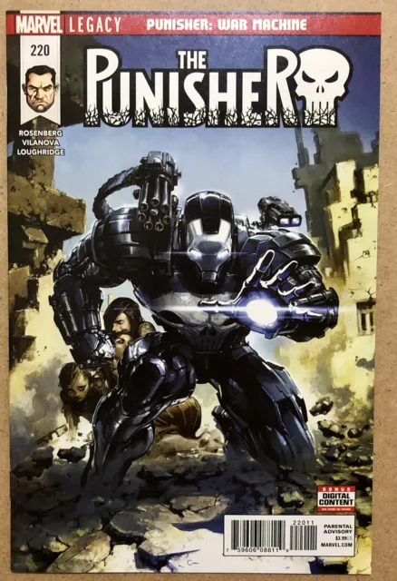 Punisher 220 - War Machine - Armor Wars Disney+ - Clayton Crain cover