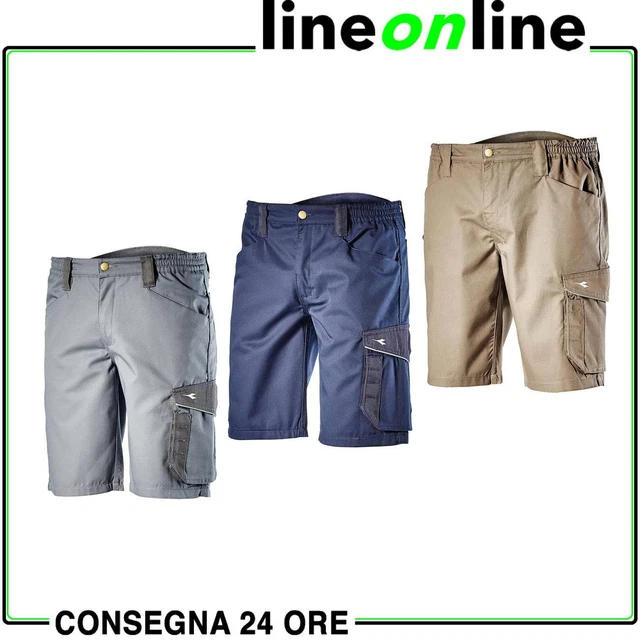 Pantaloncini da lavoro Diadora Utility BERMUDA POLY antiabrasione multitasche