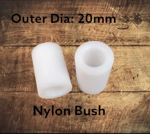 Distanziatore cespugli in nylon 12 x 20 x 38 mm tubo distanziatore tubo manicotto sollevatore x 2 pz