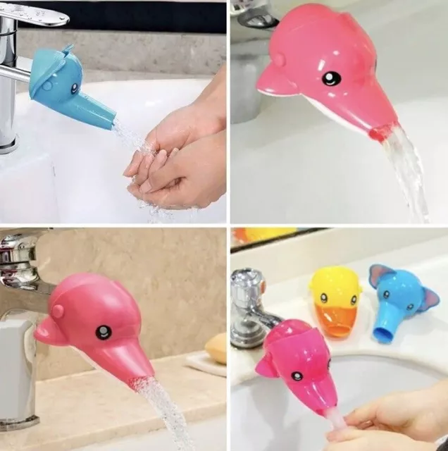 Wasserhahn Spüle Extender robuste Tiere Wasserhahn Kinder Badezimmer Handwaschen 2 STCK.