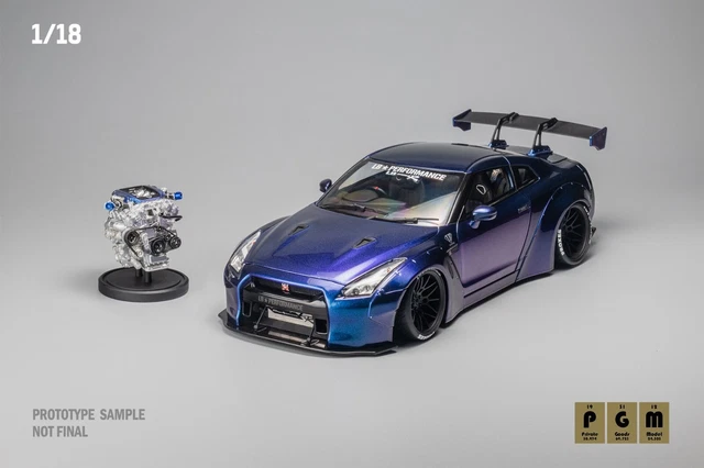 PGM LB WORKS Nissan Skyline GTR R35 Chameleon with Model Engine 1/18 ...