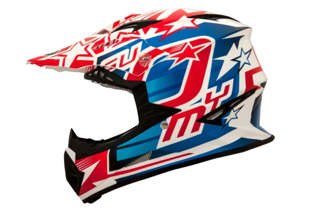 Suomy Rumble Freedom Red Mx Helmet - Acu Gold Stamped Approved - Su/Ru-Fr-Rd 3