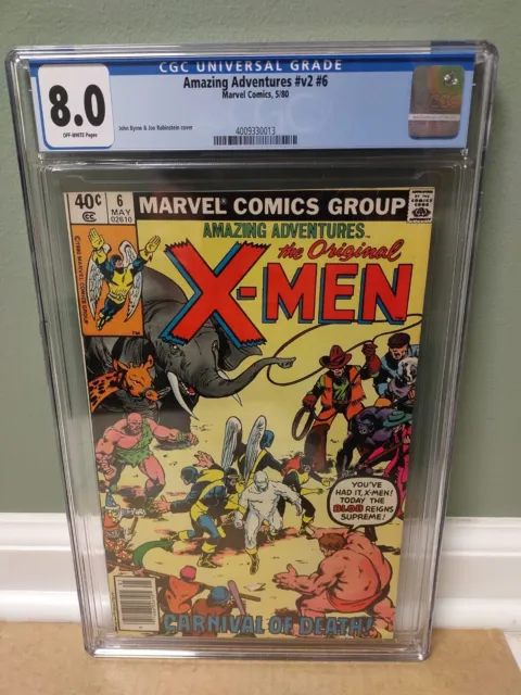 Amazing Adventures #v2 #6 CGC 8.0 X-Men "Marvel Comics" 1980 **FREE SHIPPING**