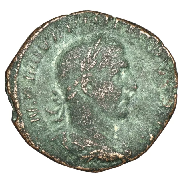 Monnaie romaine PHILIPPE Ier L'ARABE Sesterce 244 PAX AETERNA SC cuivre RIC.184a