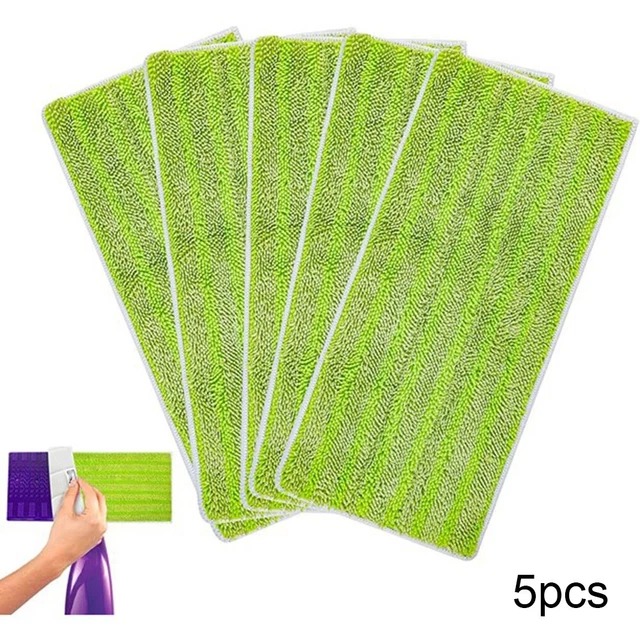Confezione Di 5 Riutilizzabile Lavabile Mocio Imbottito For Swiffer Umido Getto,