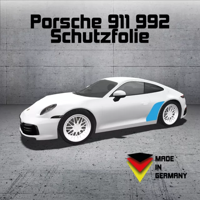 Porsche 911 992 Coupe Targa + GT3 Steinschlagschutz Schutzfolie Transparent R+L