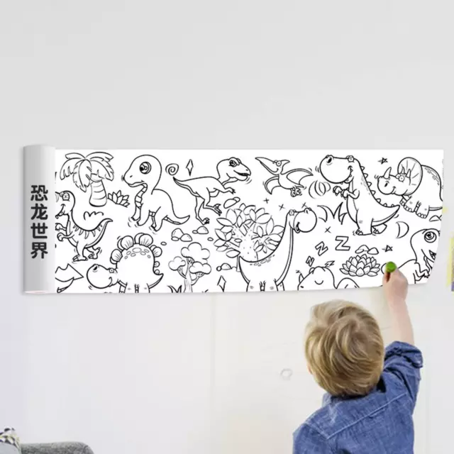 Rouleau de papier pour enfants - 3 m - Pour enfants - Rouleau de papier à  colorier - Pour enfants - DIY - Graffiti - Rouleaux de dessin découpables -  Rouleau de papier à colorier pour enfants