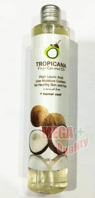 Tropicana Pure Virgin Coconut Oil Cold Pressed for Hair, Skin Moisturising 100ml