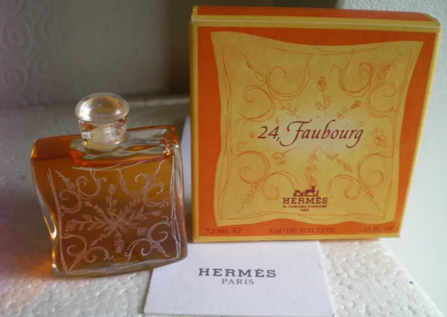 Miniature "24 Faubourg" Hermès PARIS 7,5 ml EDT + BOX FULL NEW NEUF