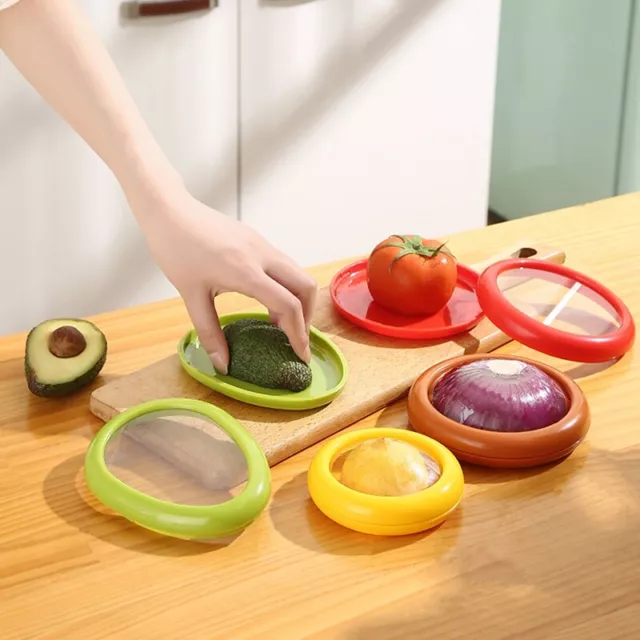 5 Piezas Caja de Almacenamiento de Cocina Aguacate Tomate LimóN Cebolla Caj8785