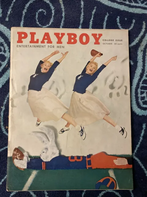PLAYBOY OCTOBER 1956 Joan Bradshaw Janet Pilgrim Hemingway Playboy ...