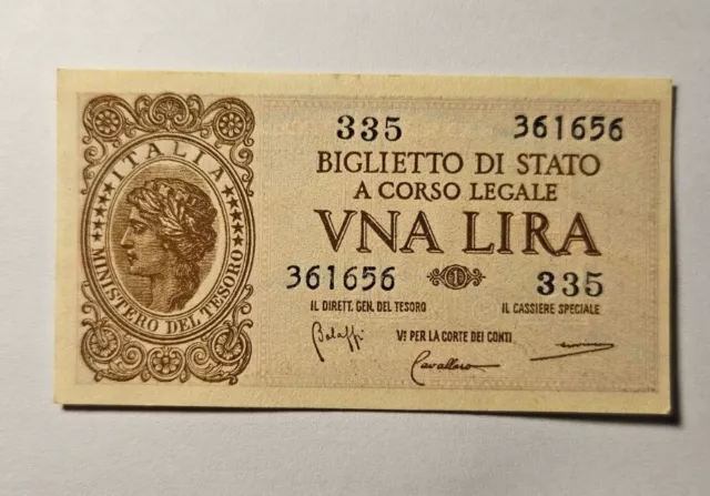 1 Lira 1944 "Italia Laureata" Luogotenenza - Regno Di Italia