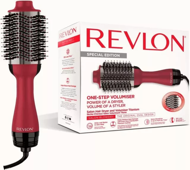 Revlon Special Edition Salon One-Step Hair Dryer & Volumiser Titanium (Open Box)