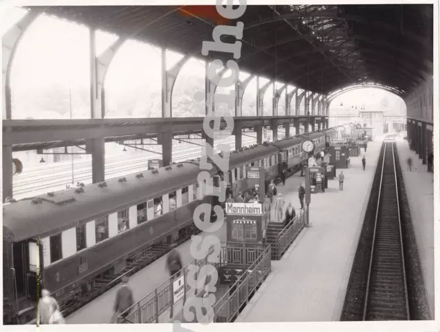 Foto FFD 101 Rheingold-Express im Hbf Mannheim Bahnsteig 18x24 cm (AN2061)