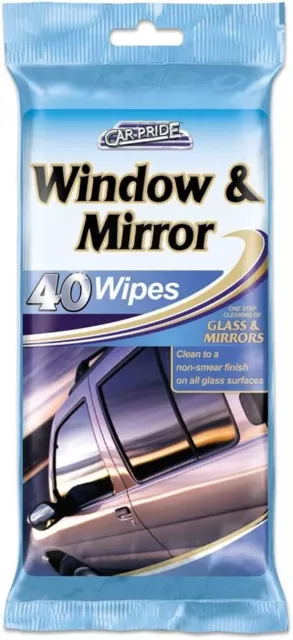 JOB LOT Car Pride Window & Mirror Wipes