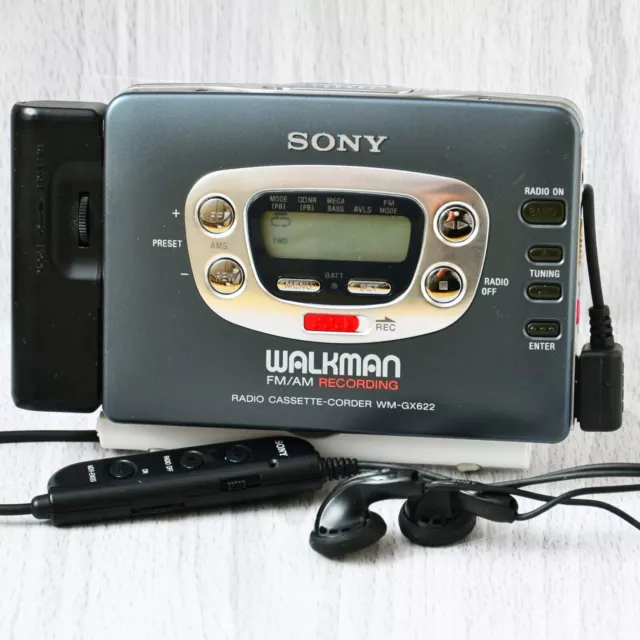 SONY WALKMAN WM-GX622 Radio Cassette Recorder w/ Remote Control Repaired