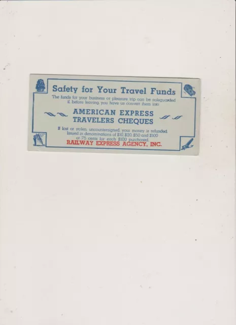 Railway Express Agency  Ink Blotter-Free Shipping In U.s