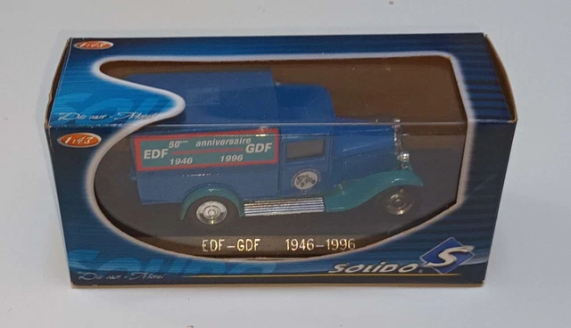 Petite voiture Solido Citroën C4 Fourgonnette Édition limitée EDF GDF 1996