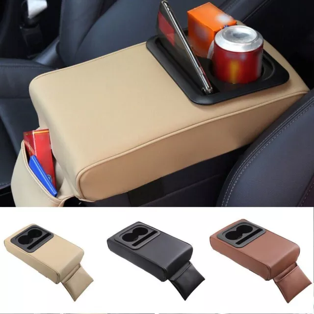Car Universal Armrest Pad Center Console Storage Box Cushion Mat Cup-Holder Trim