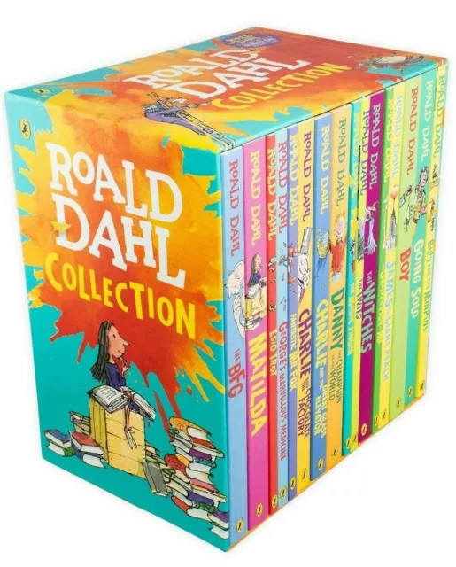 NEW Roald Dahl Collection 16 Paperback Books Kids Boxed Set Children's Library!