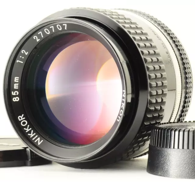 Near Mint Nikon NIKKOR Ai-s AIS 85mm f/2 MF Telephoto Portrait Lens Japan #489