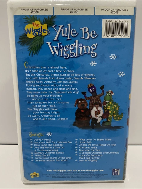 THE WIGGLES YULE Be Wiggling Childrens Vhs Tape 16 Christmas Songs ...