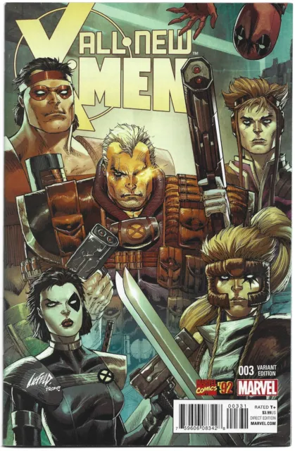 All New X-Men #3 1:20 Liefeld Cable 92 Variant Hopeless Marvel 2015 VF/NM