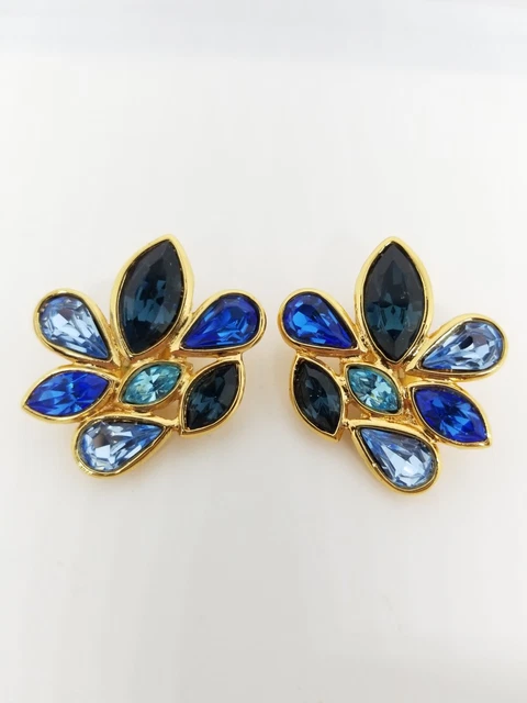 Boucles D'oreilles Clips Vintage Yves Saint Laurent YSL - Doré, Métal Doré, Signées