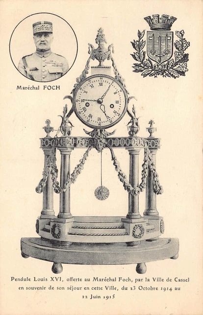 CPA Dept 59 Nord  Cassel Pendule offerte au Maréchal Foch par la Ville de Cassel