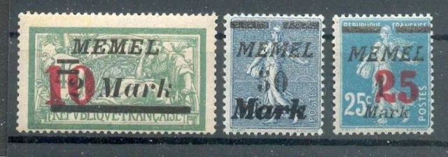 Memel 121/23 SATZ ODER EINZELWERTE LUXUS** MNH POSTFRISCH (M0378