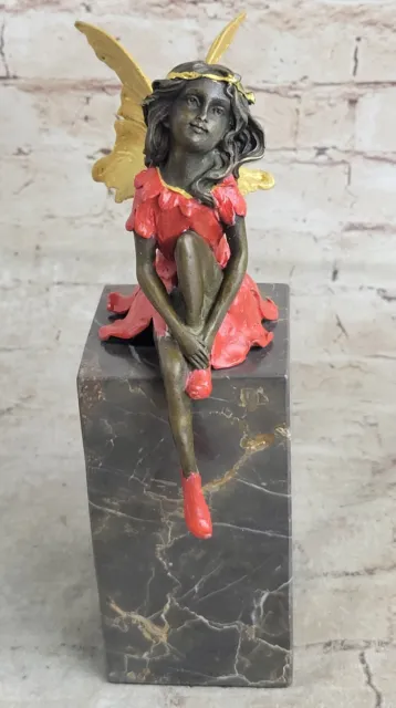 Museum-Quality Butterfly Angel Bronze Sculpture | Unique Handmade Figurine Deal 3