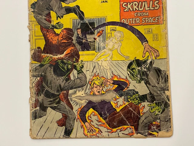FANTASTIC FOUR VOL 1 #2, 1st APPEARANCE SKRULLS Marvel Comics JANUARY 1962 KIRBY 3