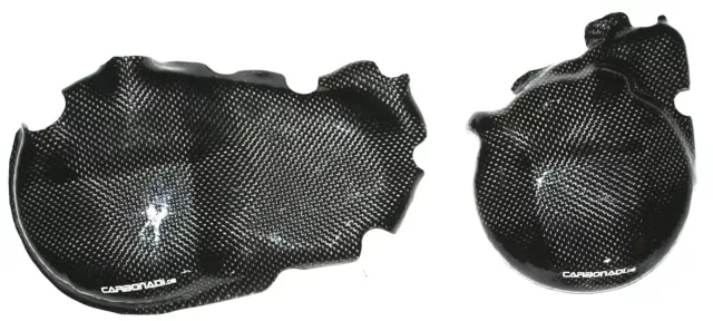 HONDA CBR900RR SC44 SC50 2000-2003 2x CARBON KUPPLUNGSDECKEL LIMADECKEL CARBONO