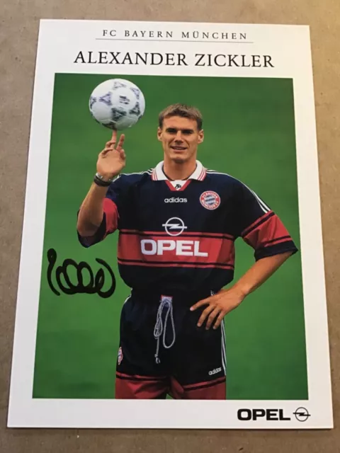 Alexander Zickler, Germany 🇩🇪 FC Bayern München 1998/99 hand signed