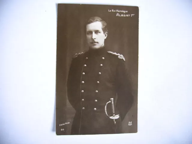 CPA le roi héroïque ALBERT 1er 1916